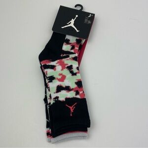 Jordan Kids 2-Pack Crew Socks Size 10C-3Y NWT NEW